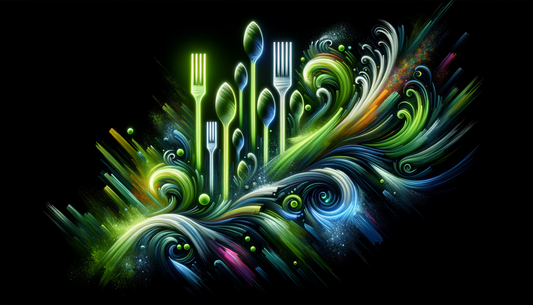 Artistic LED neon light painting for Restaurant Menu Boards: Neon Callouts that Actually Move Items - mixed media design with brush background