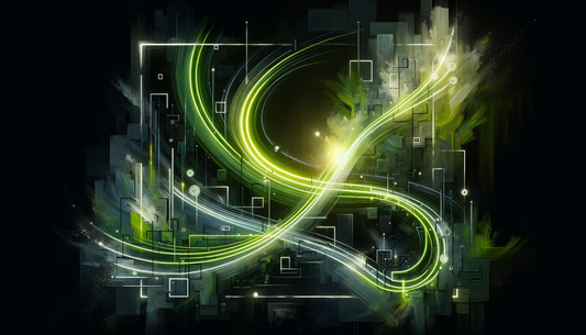 Artistic LED neon light painting for Neon vs Channel Letter Signs: Which Is Right for Your Business? - mixed media design with brush background