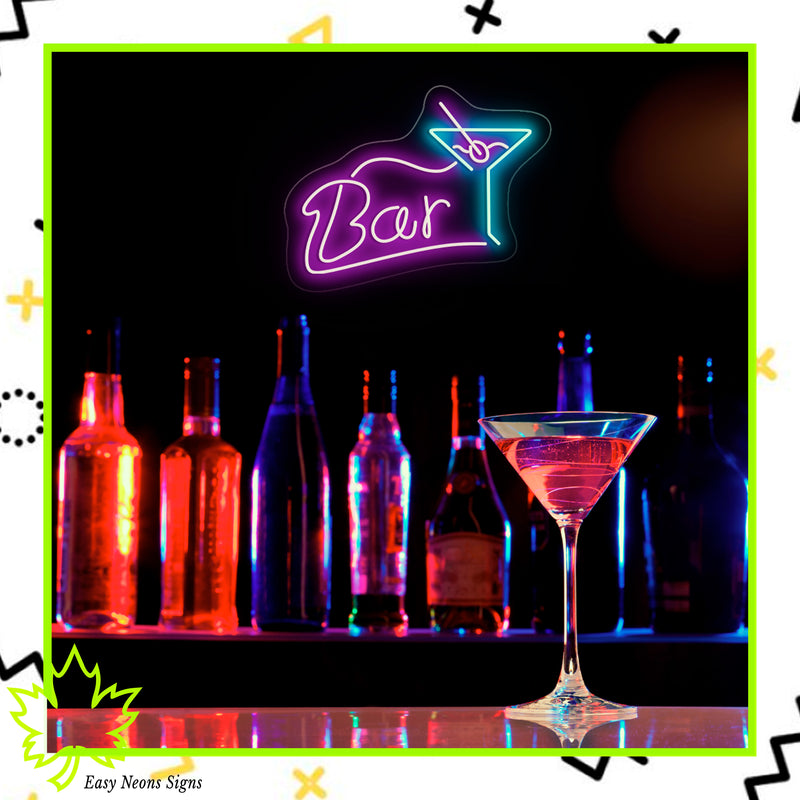 Enseigne lumineuse de bar