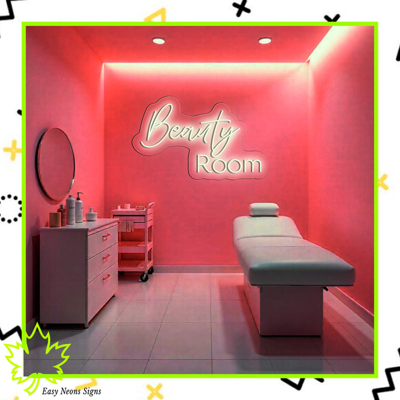 Enseigne néon "Beauty Room"