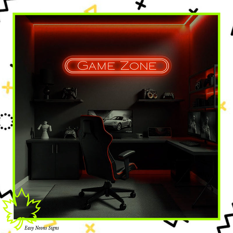 Enseigne néon Game Zone