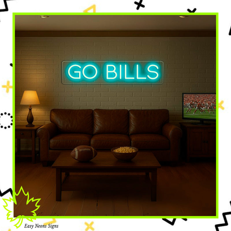 Enseigne néon GO BILLS