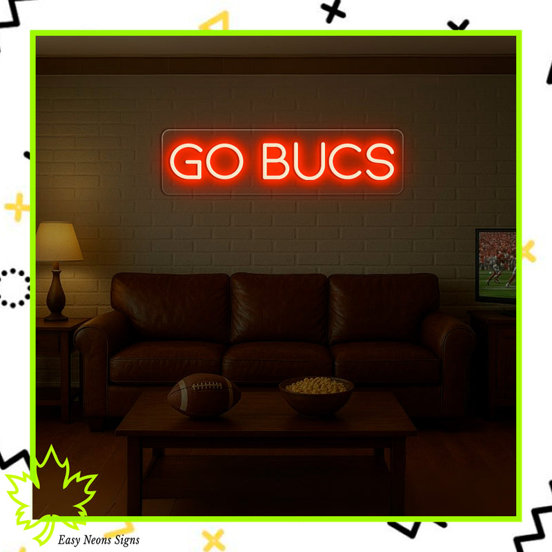 Enseigne néon GO BUCS