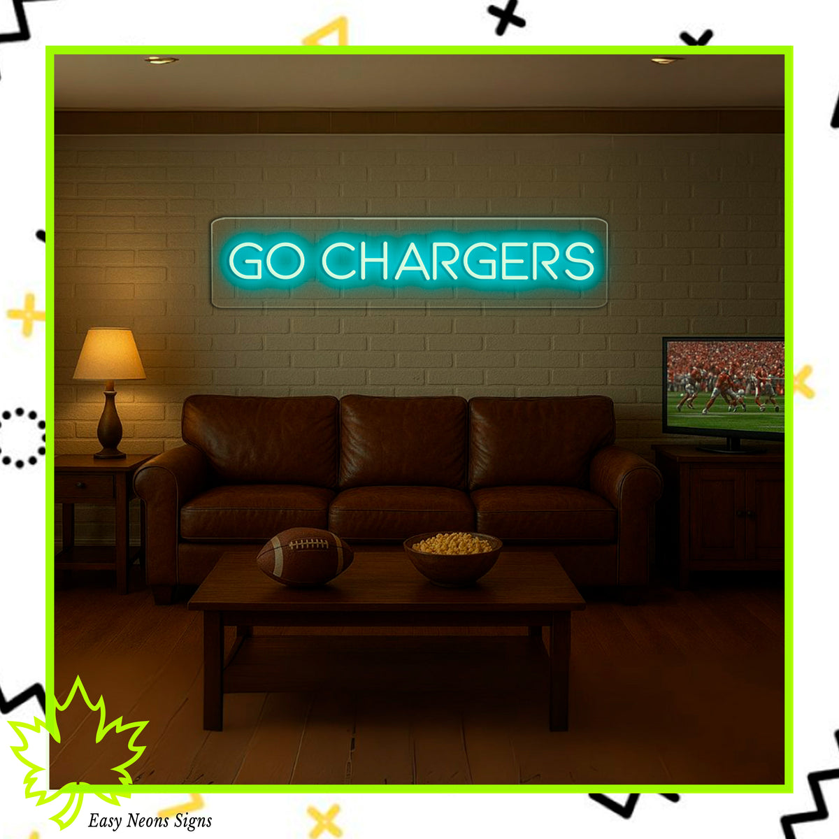 GO CHARGERS Neon Sign