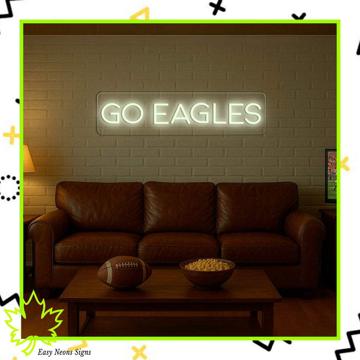 GO EAGLES Neon Sign