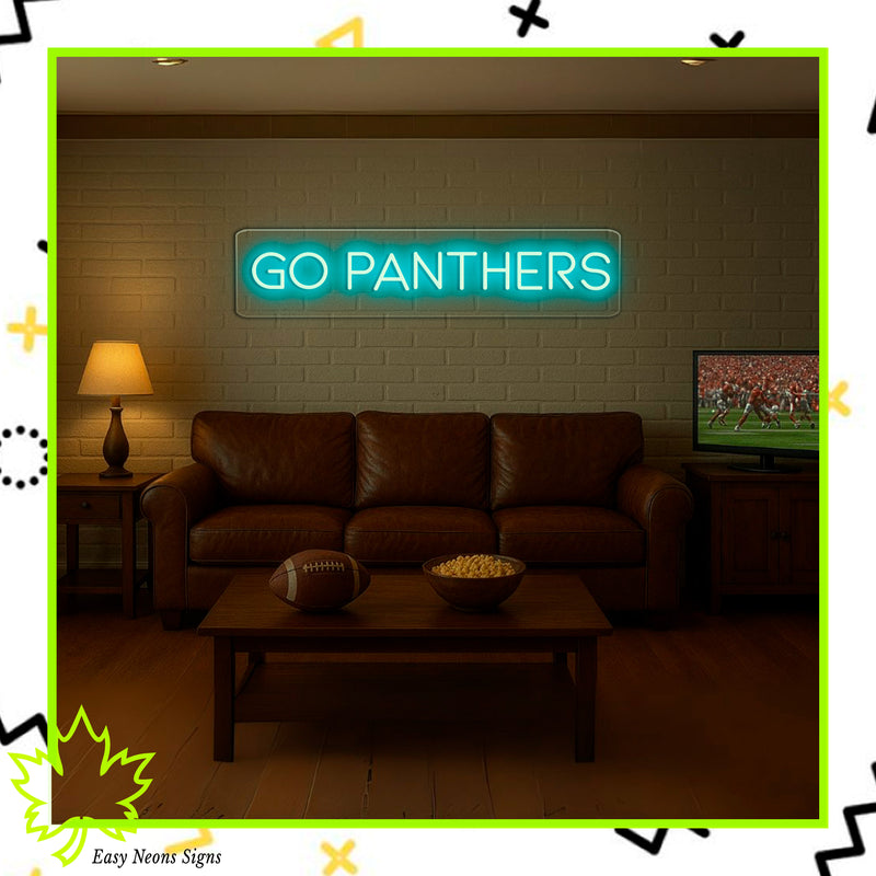 Enseigne néon GO PANTHERS