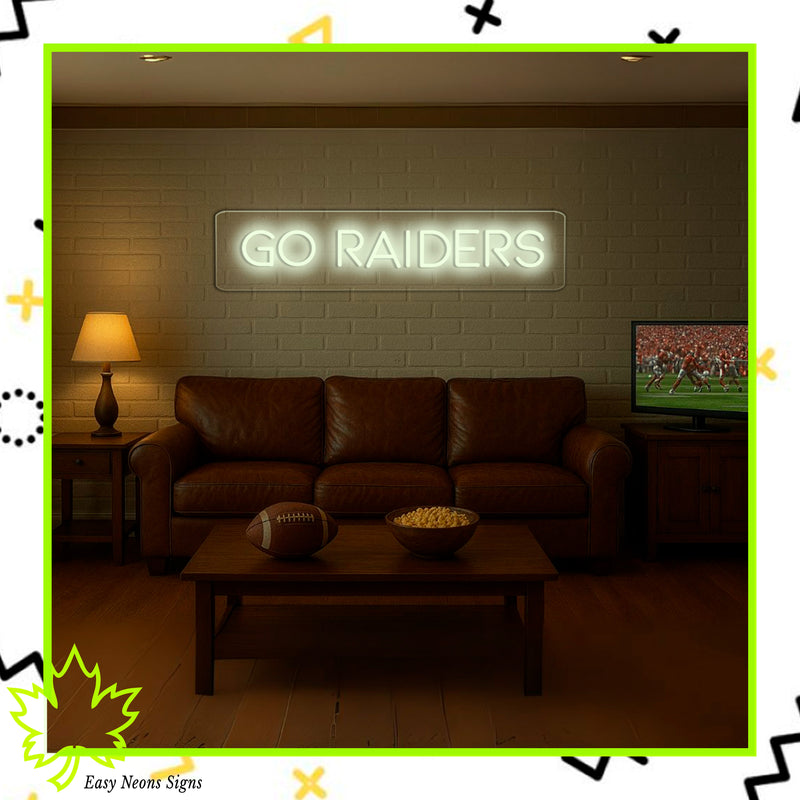 Enseigne néon GO RAIDERS