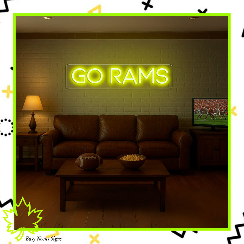 Enseigne néon GO RAMS