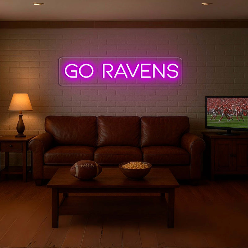 Enseigne néon GO RAVENS