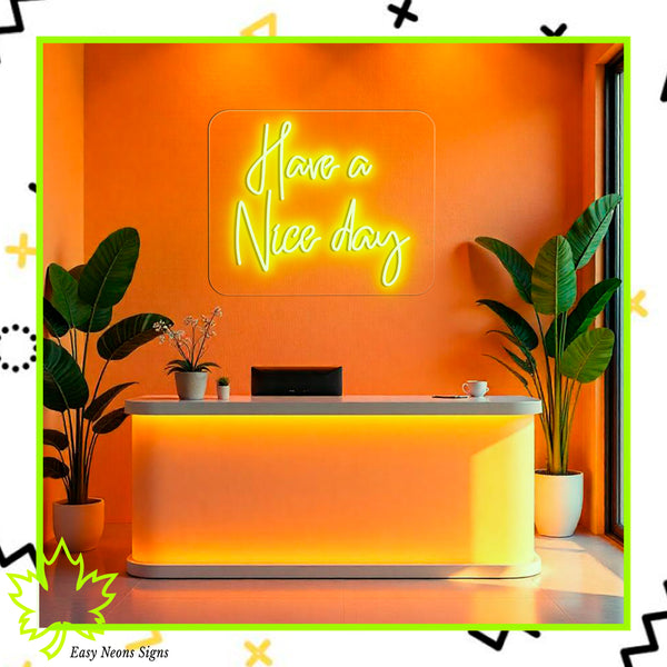 Modern LED neon sign - Customizable Colors