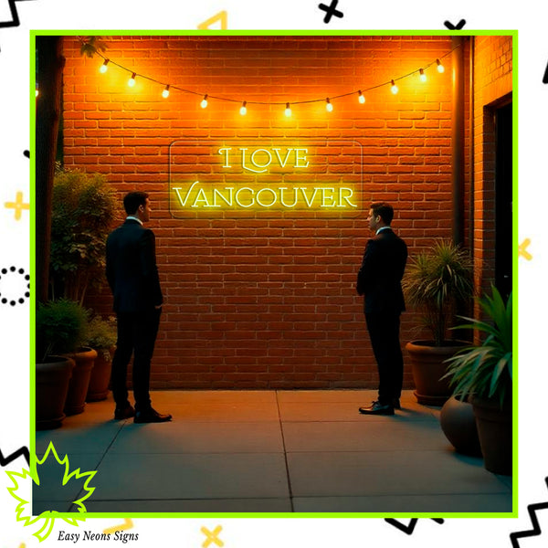 Modern LED neon sign - Customizable Colors
