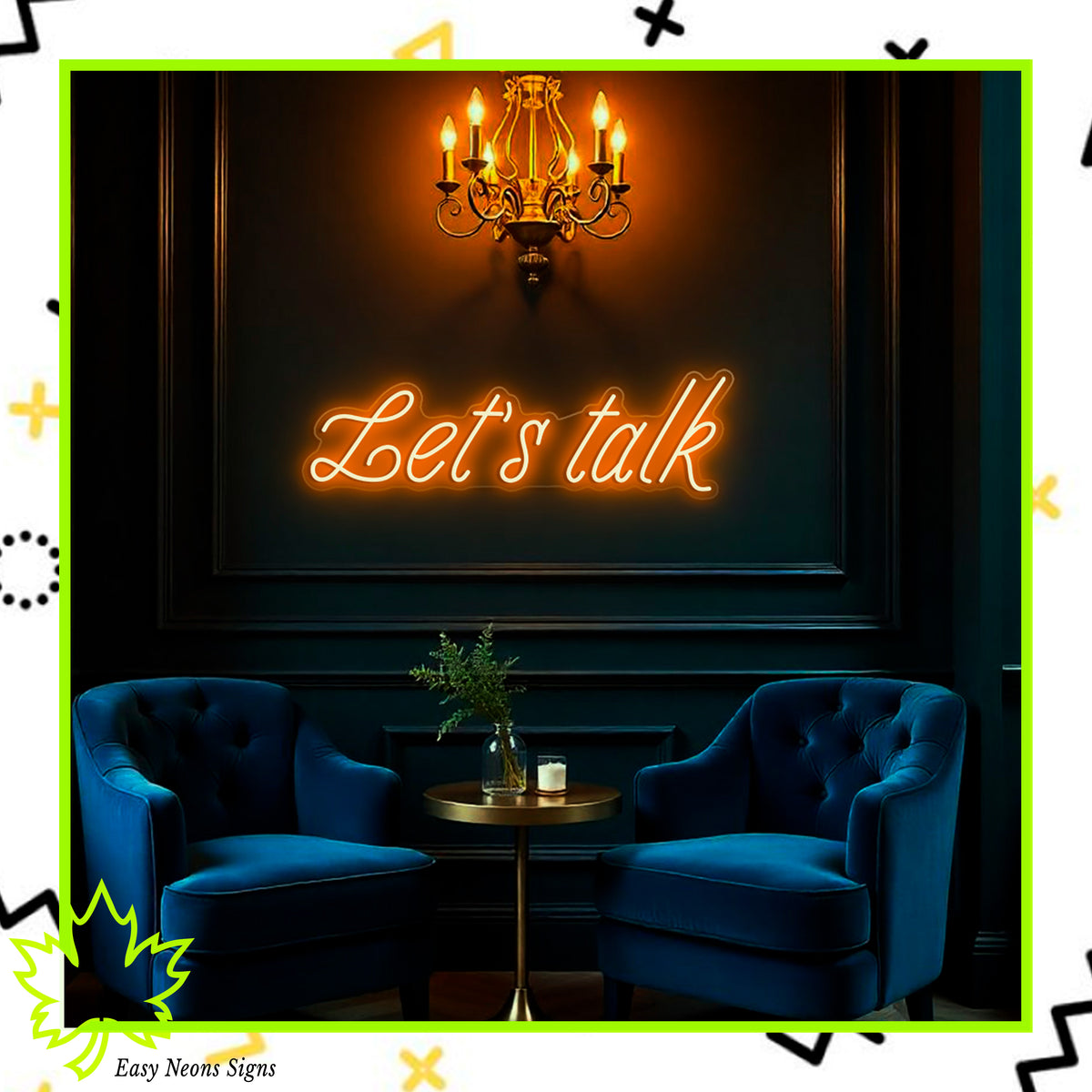 Let's Talk Neon Sign