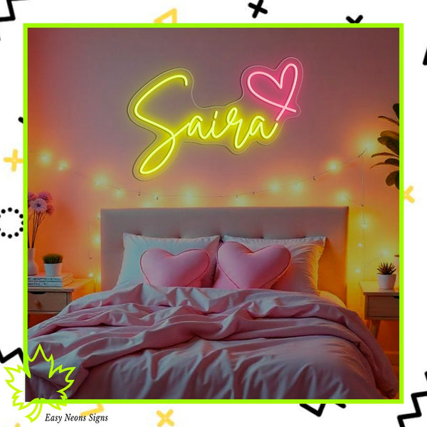 Modern LED neon sign - Customizable Colors