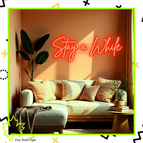 Modern LED neon sign - Customizable Colors