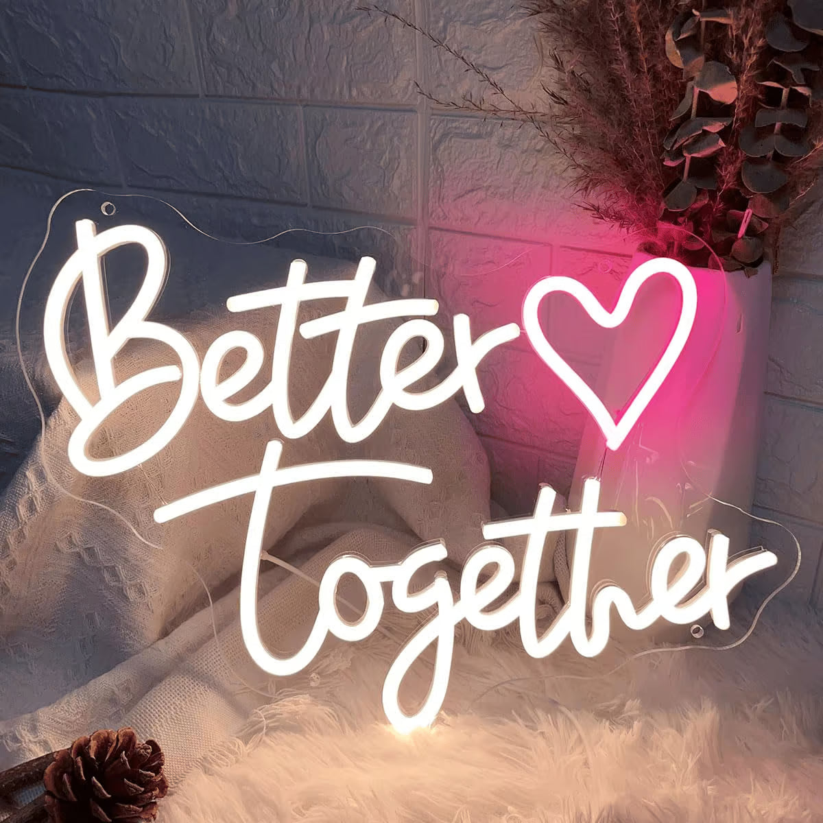 Custom wedding neon sign display in Carleton