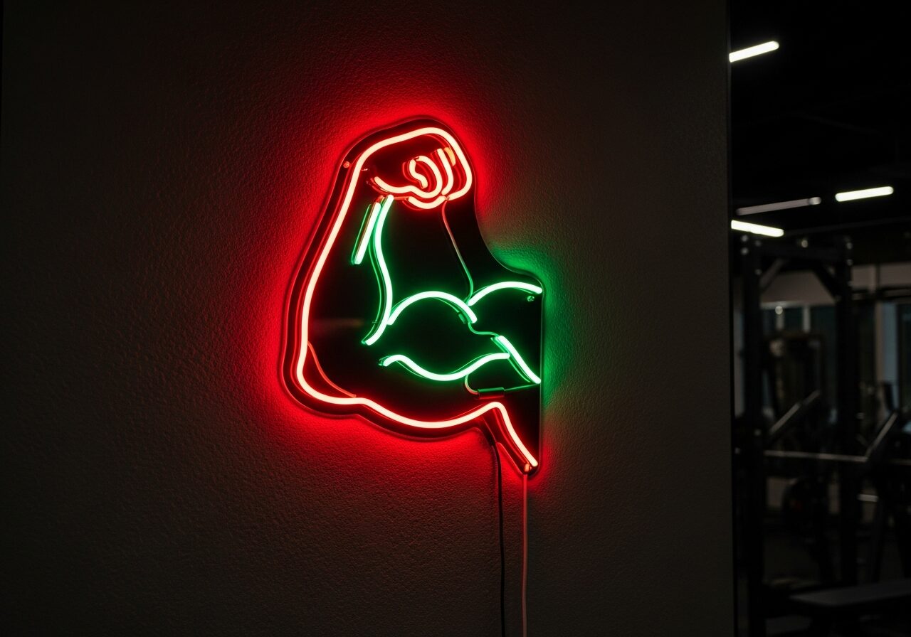 Strength Gyms custom LED neon sign