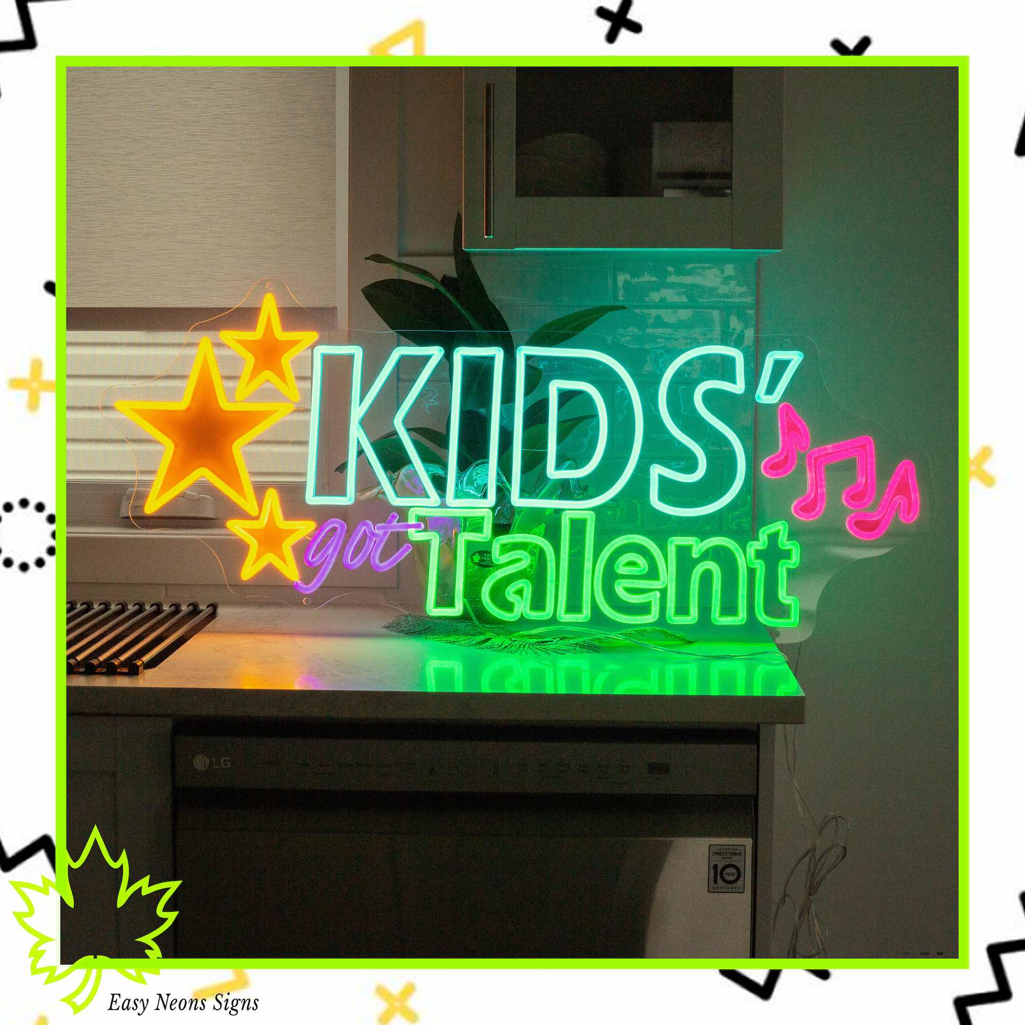 Kids Got Talent custom neon sign for event decoration