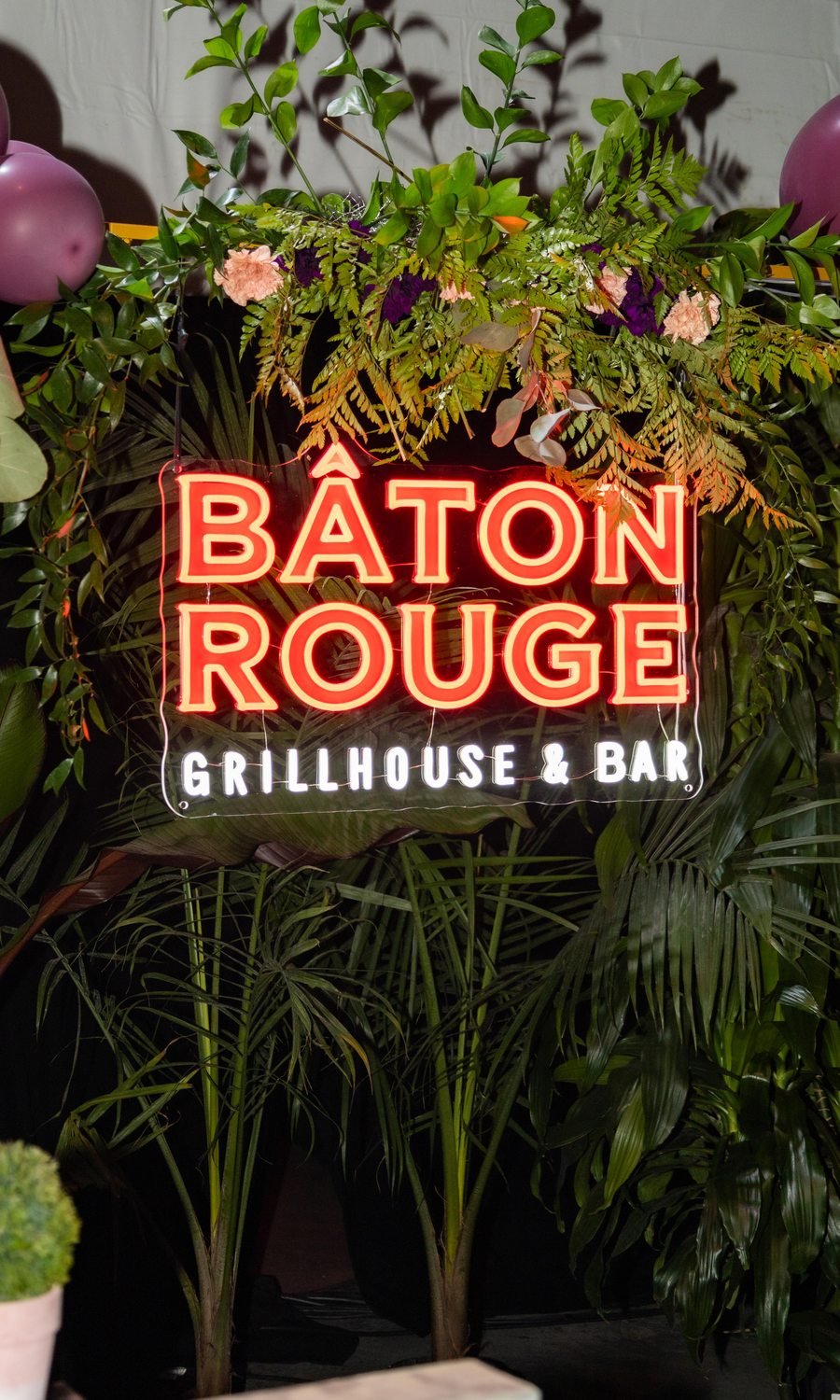 Baton Rouge grillhouse neon sign display