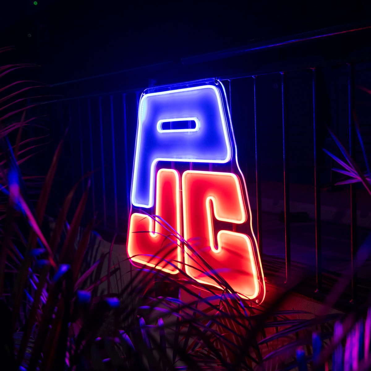 Custom PC brand neon sign in Canada