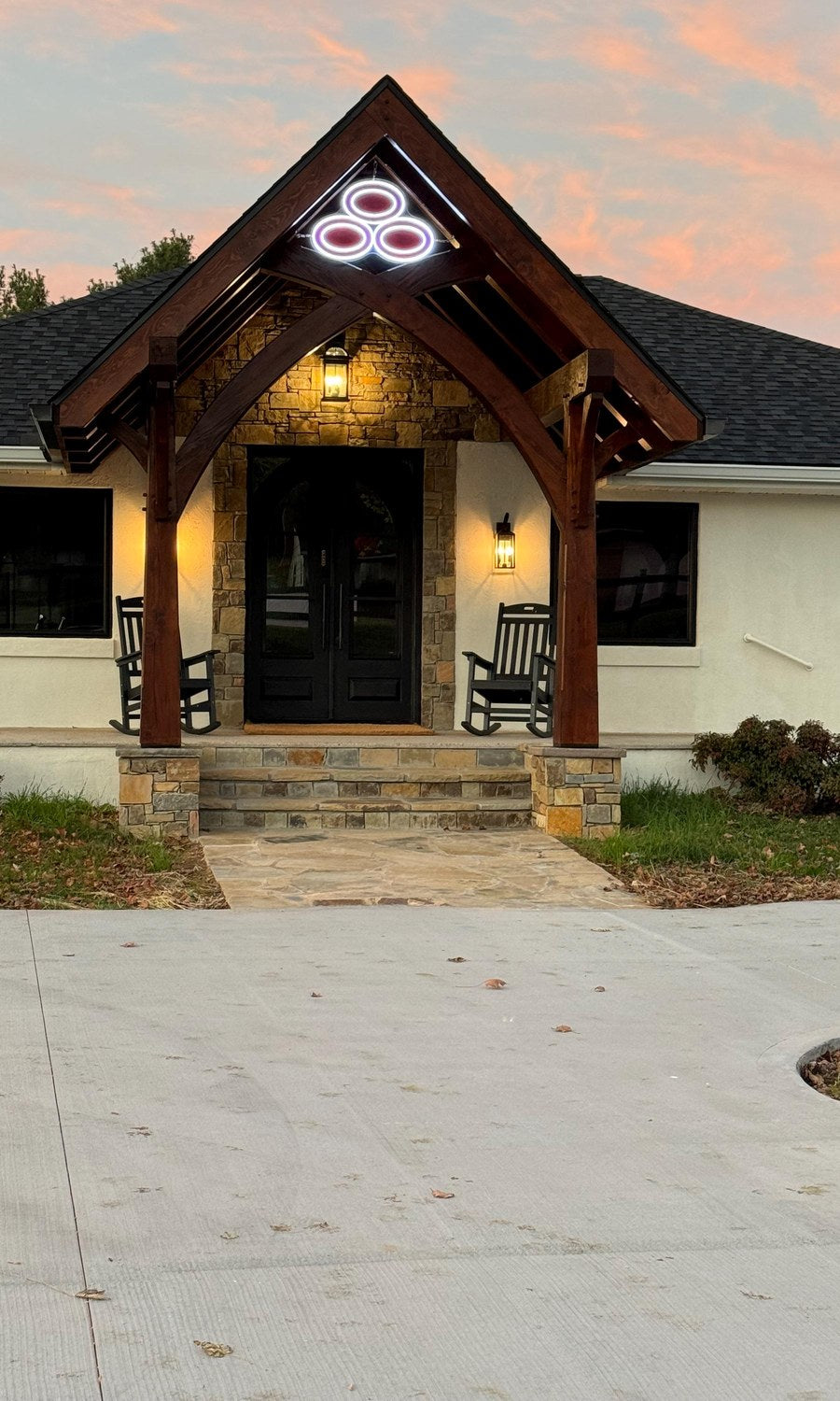 State Farm outdoor neon sign installation
